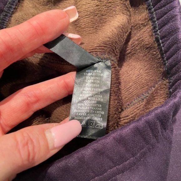 ๐ 3 for $25 Cozy Casual Plum Furry Lined Leggings for Girls Size L EUC - Picture 2 of 11